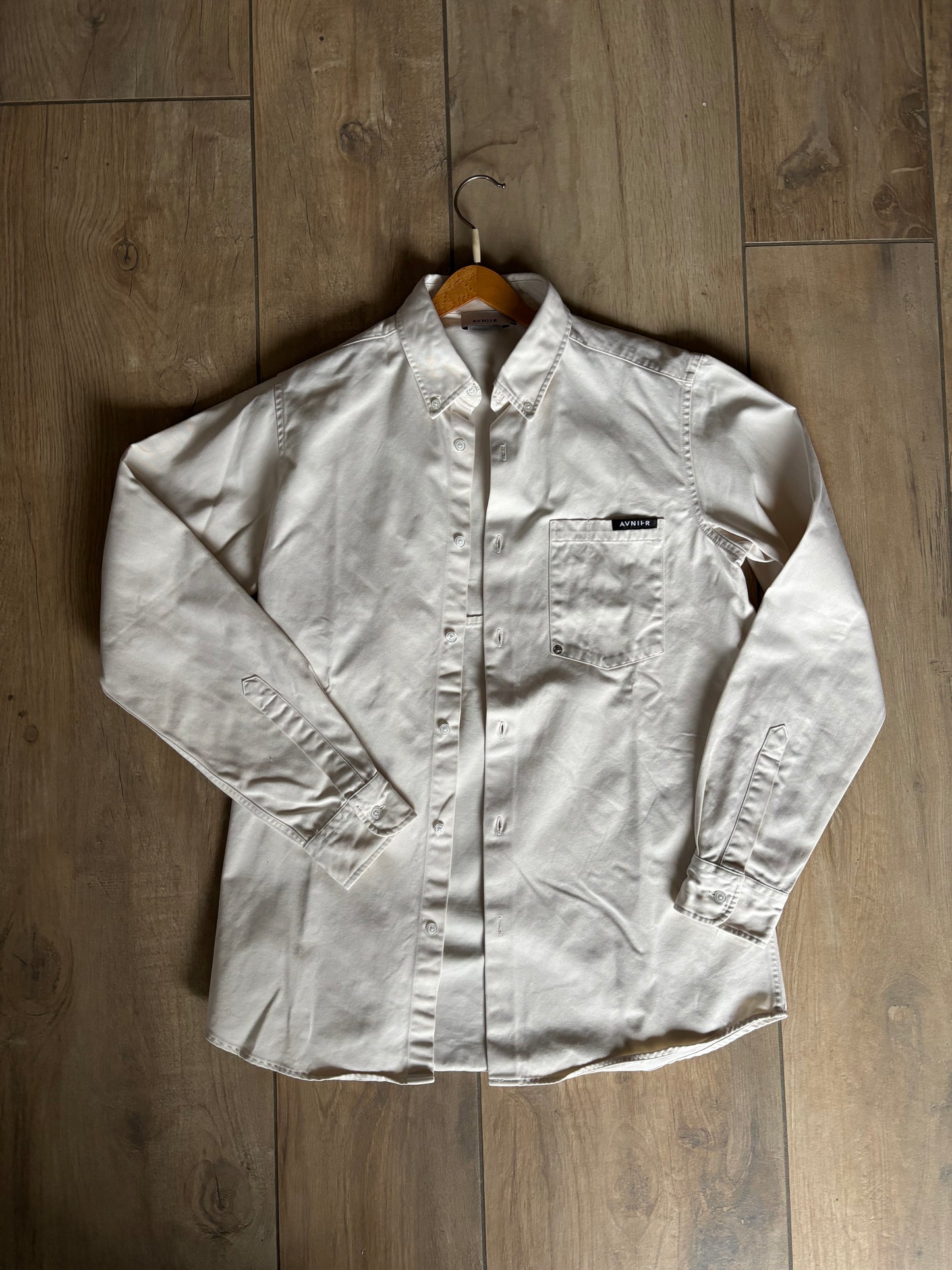 CUT OFF  Chemise blanc cassé en coton bio OLD WEBSITE