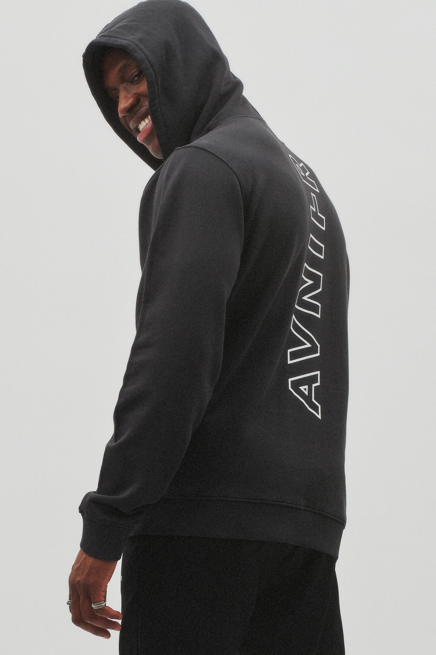 AVNIER Vertical Organic Hoodie Black Deep Space ALPHA FW20