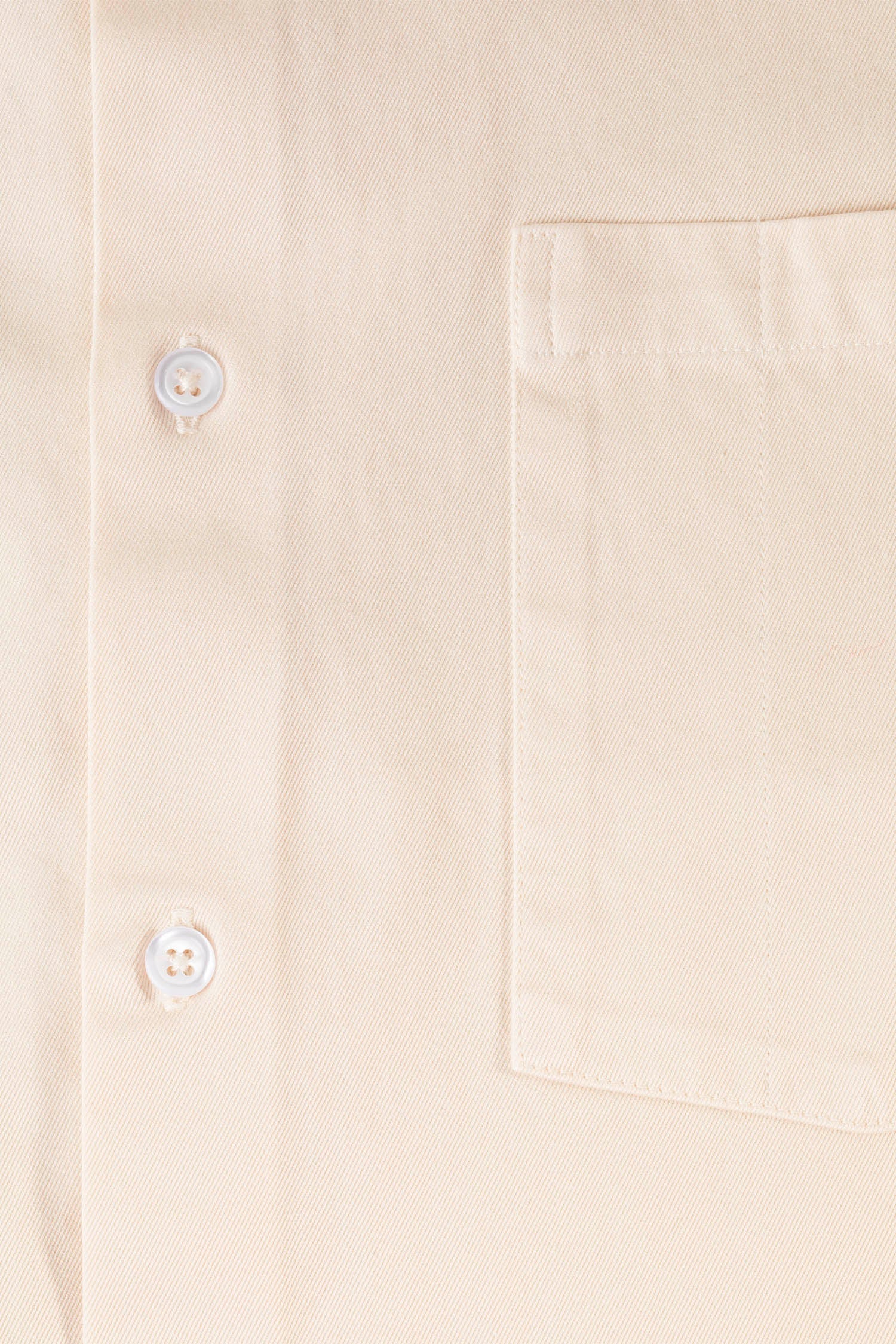AVNIER - CUT OFF - Chemise blanc cassé en coton bio