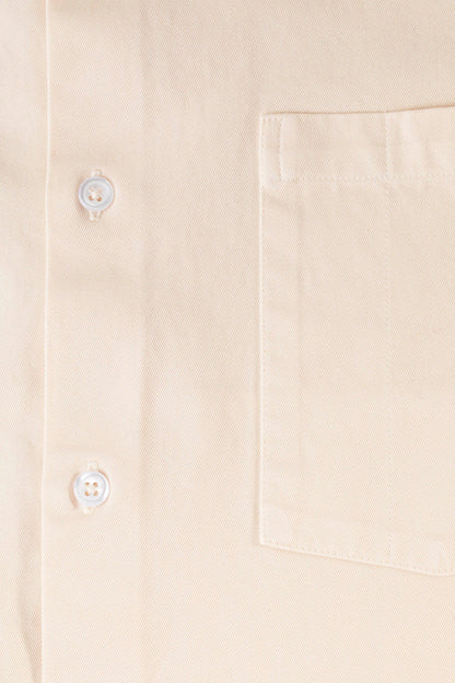 AVNIER - CUT OFF - Chemise blanc cassé en coton bio