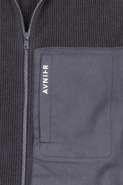 Avnier x Saint James - Veste de marin zippée 3 poches 100% pure laine vierge WOOLMARK® - Zip YKK - Softshell en laine - Fabriqué à Saint James en France - Partenariat The SeaCleaners
