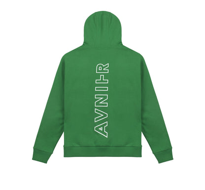 Vertical Back Fern Green Hoodie
