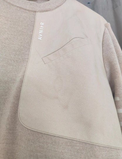 Avnier x Saint James  Pull AUBBEC Beige 100% laine