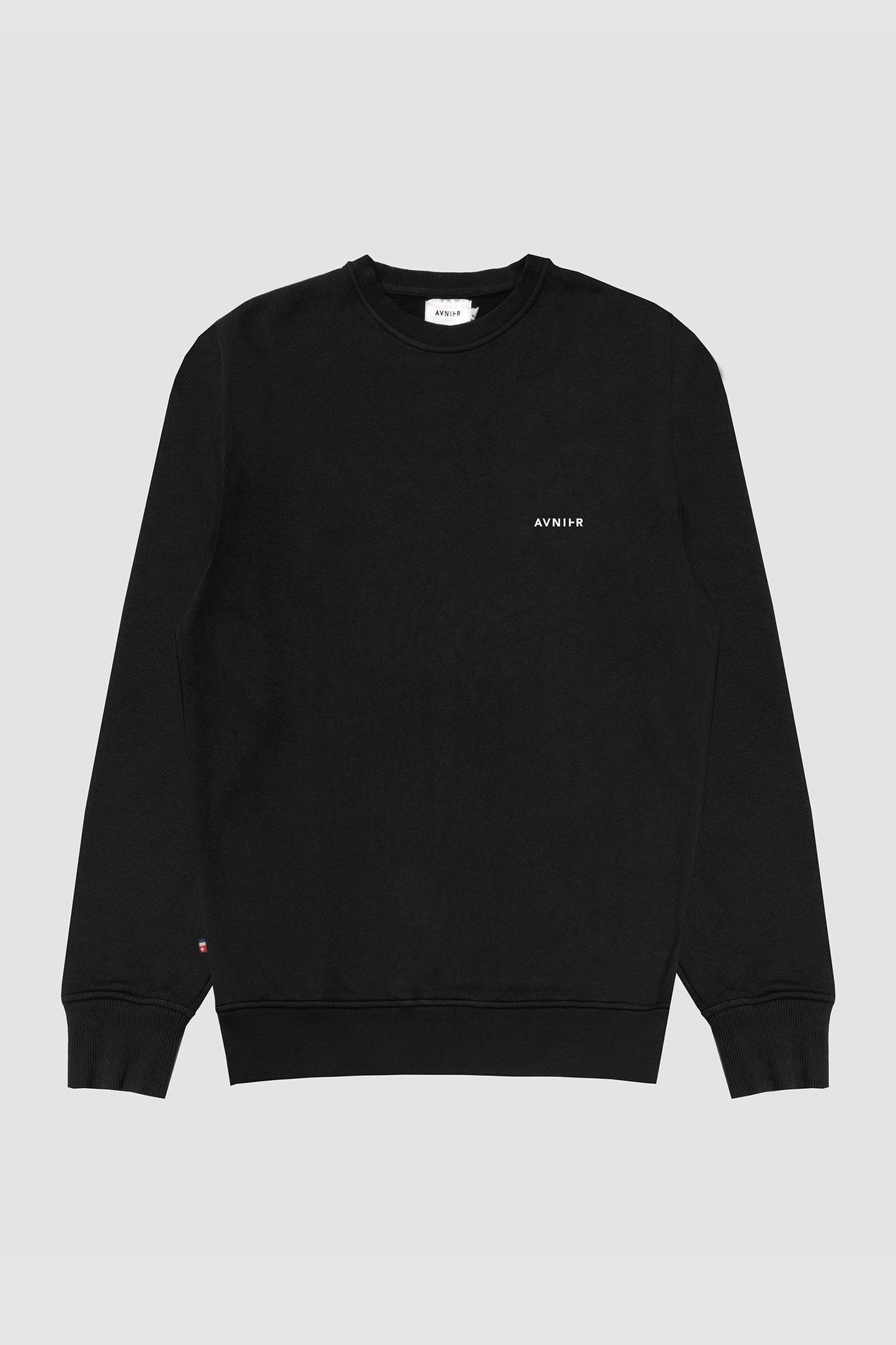 AVNIER - ENCORE - Crewneck noir en coton bio