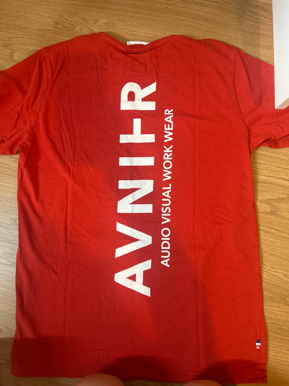 Red Vertical back tee shirt