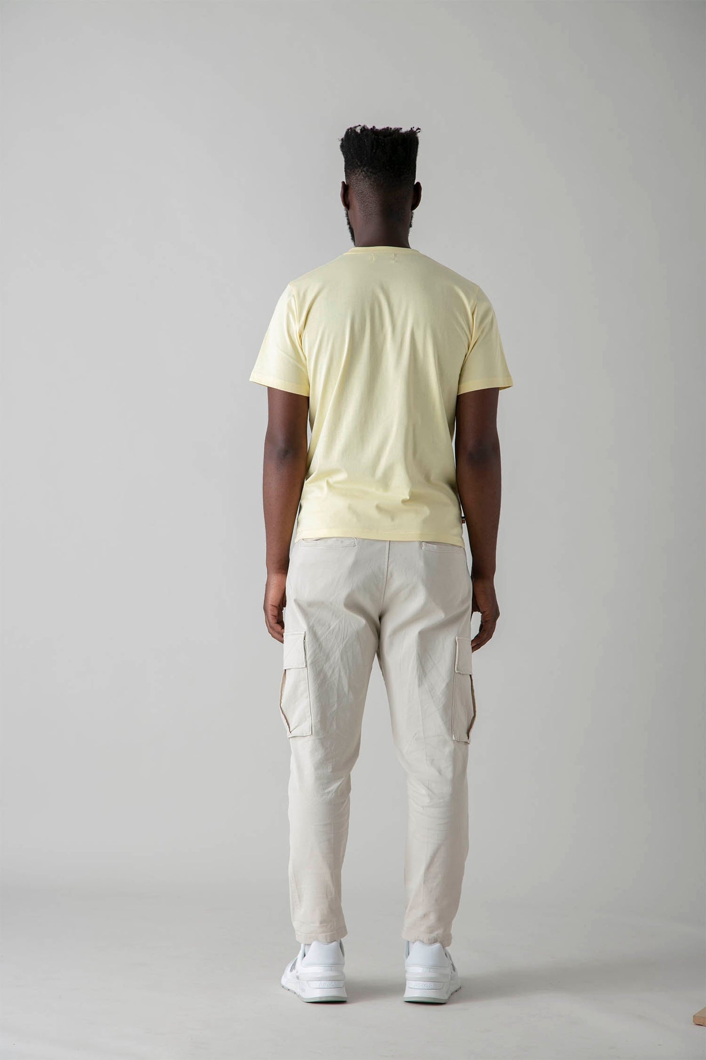 AVNIER - SOURCE - T-shirt jaune pastel en coton bio