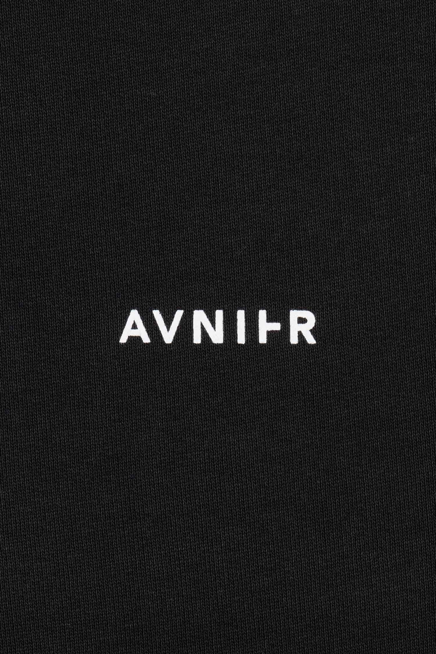 AVNIER - ENCORE - Crewneck noir en coton bio