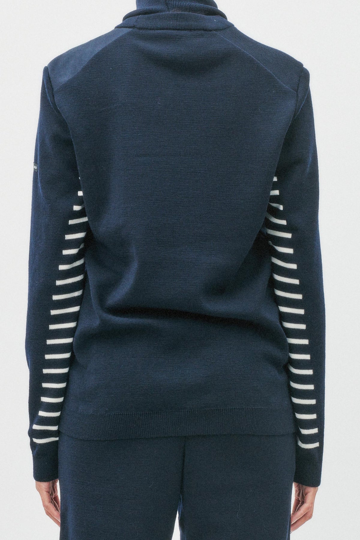 Avnier x Saint James  Pull AUBBEC Navy 100% laine