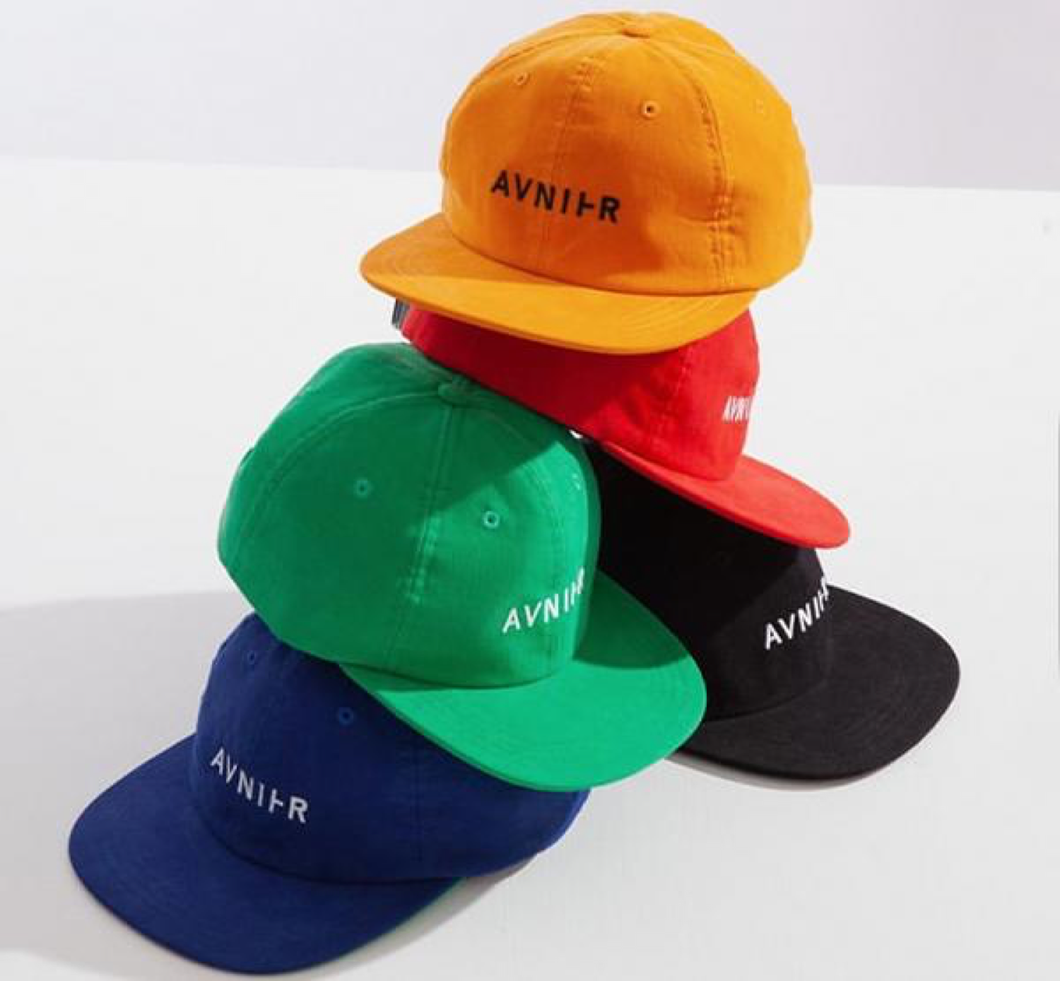 Avnier - 6 panels Fern Green cap 100% coton