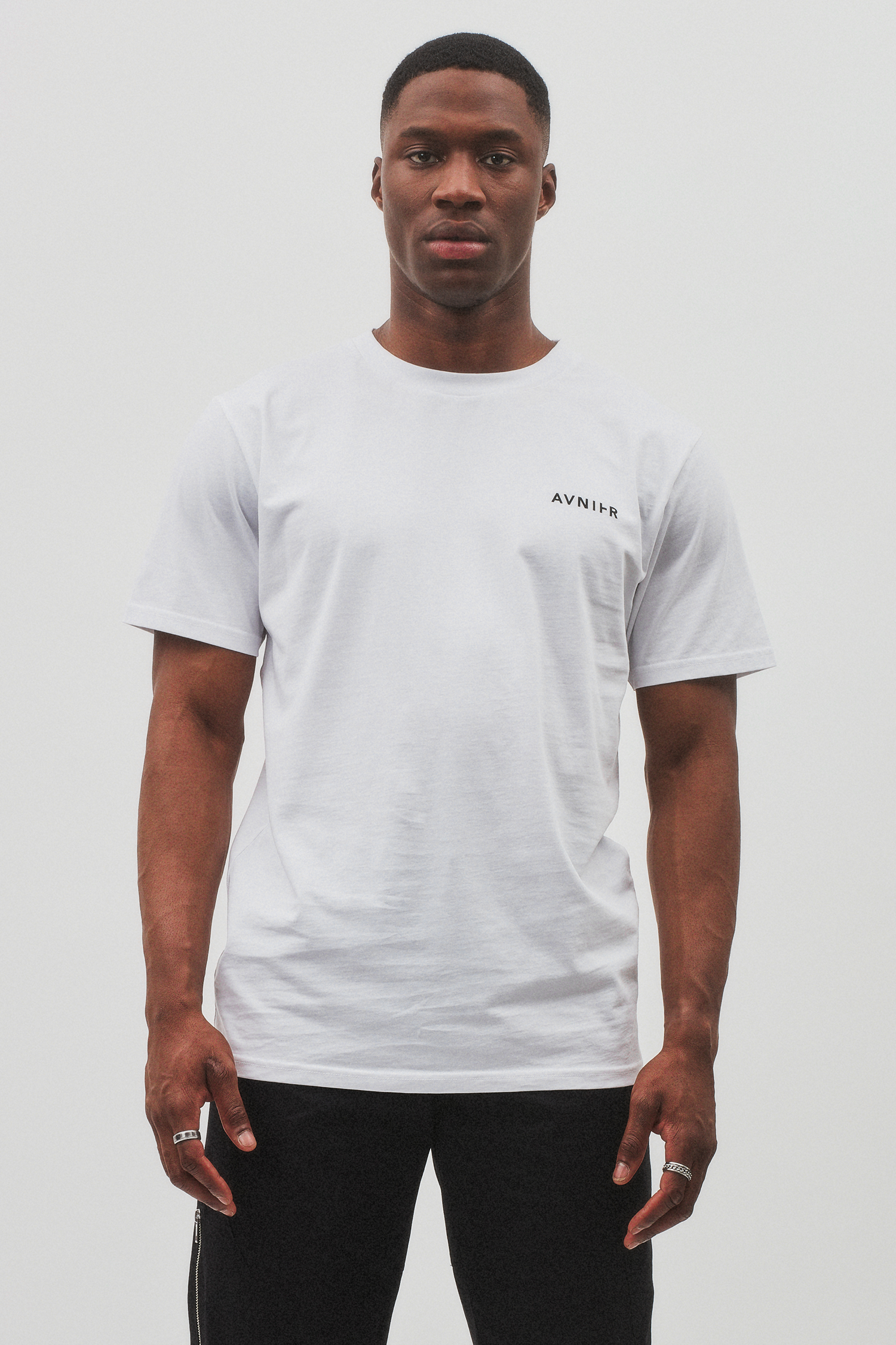 AVNIER Vertical Organic T-Shirt White Stone ALPHA FW20