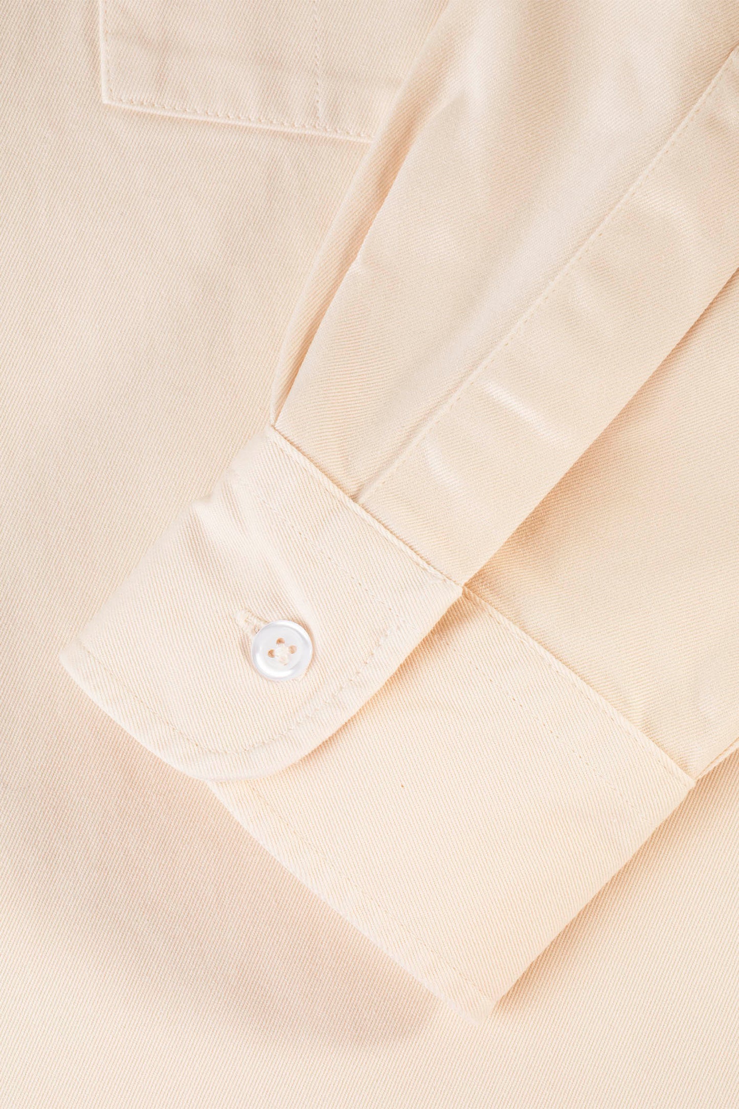 AVNIER - CUT OFF - Chemise blanc cassé en coton bio