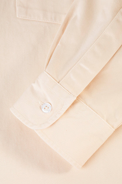 AVNIER - CUT OFF - Chemise blanc cassé en coton bio