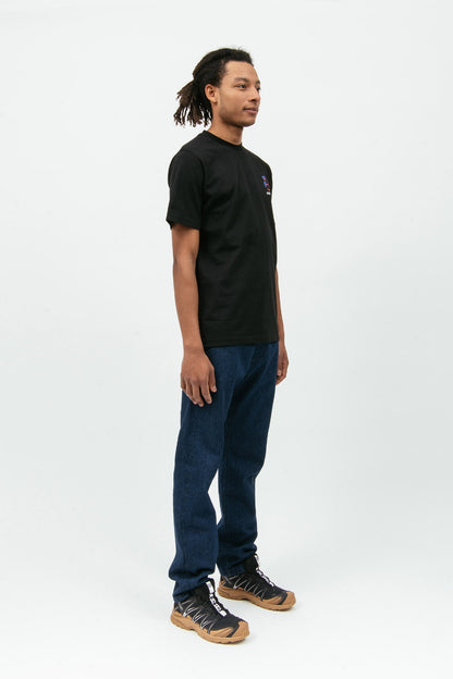 SOURCE A CINEMA - T-shirt noir en coton bio