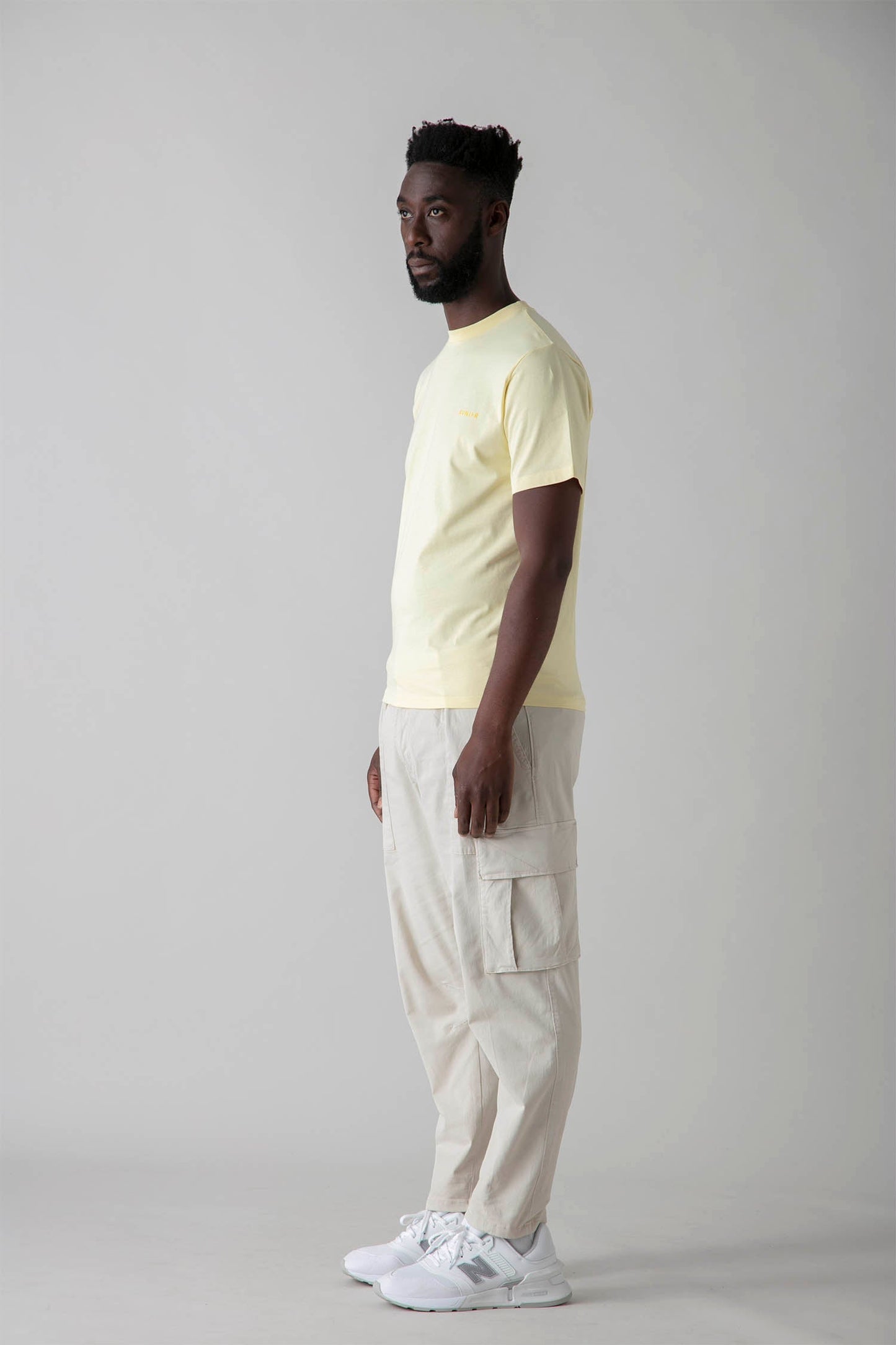 AVNIER - SOURCE - T-shirt jaune pastel en coton bio