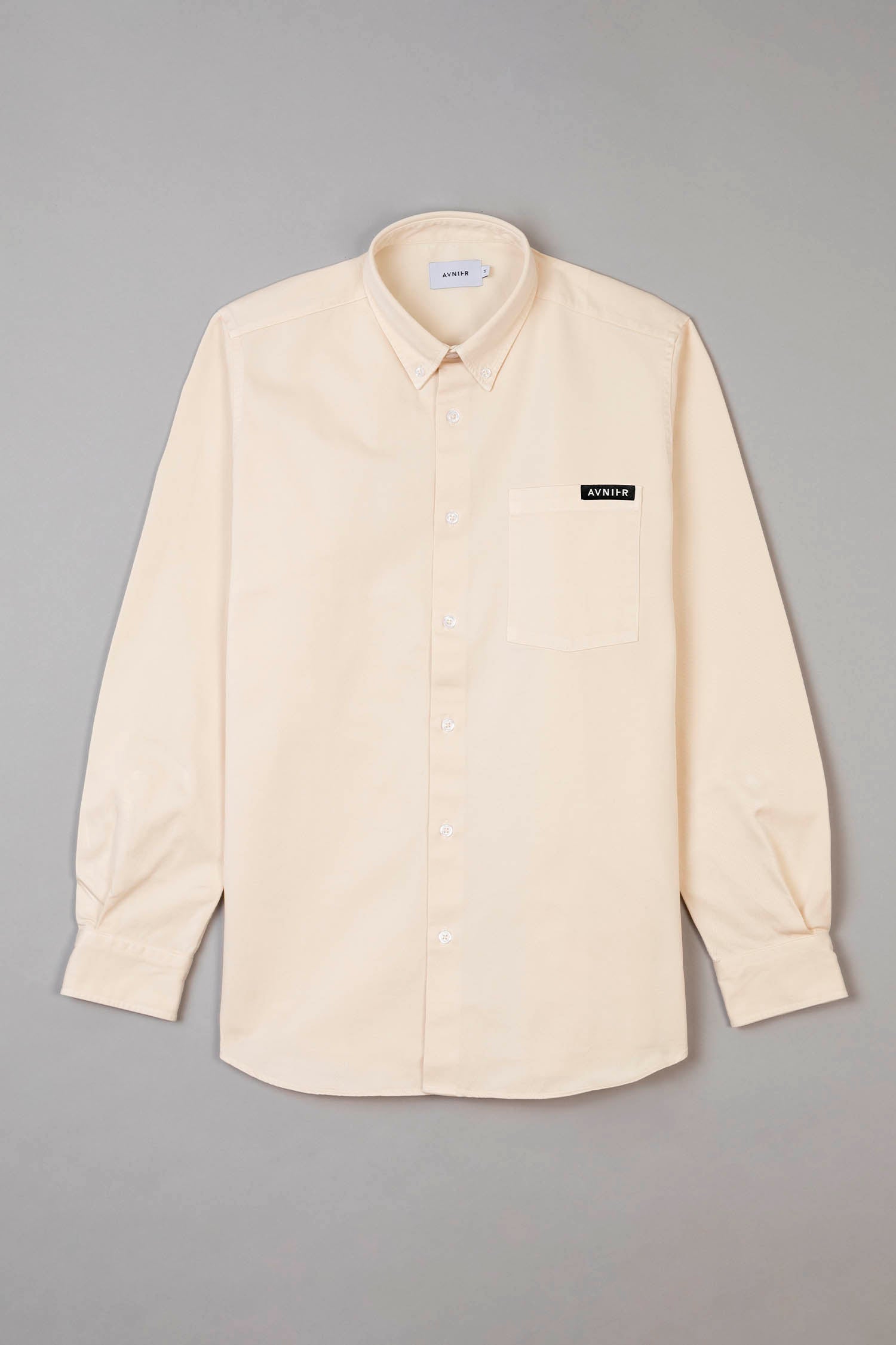 AVNIER - CUT OFF - Chemise blanc cassé en coton bio