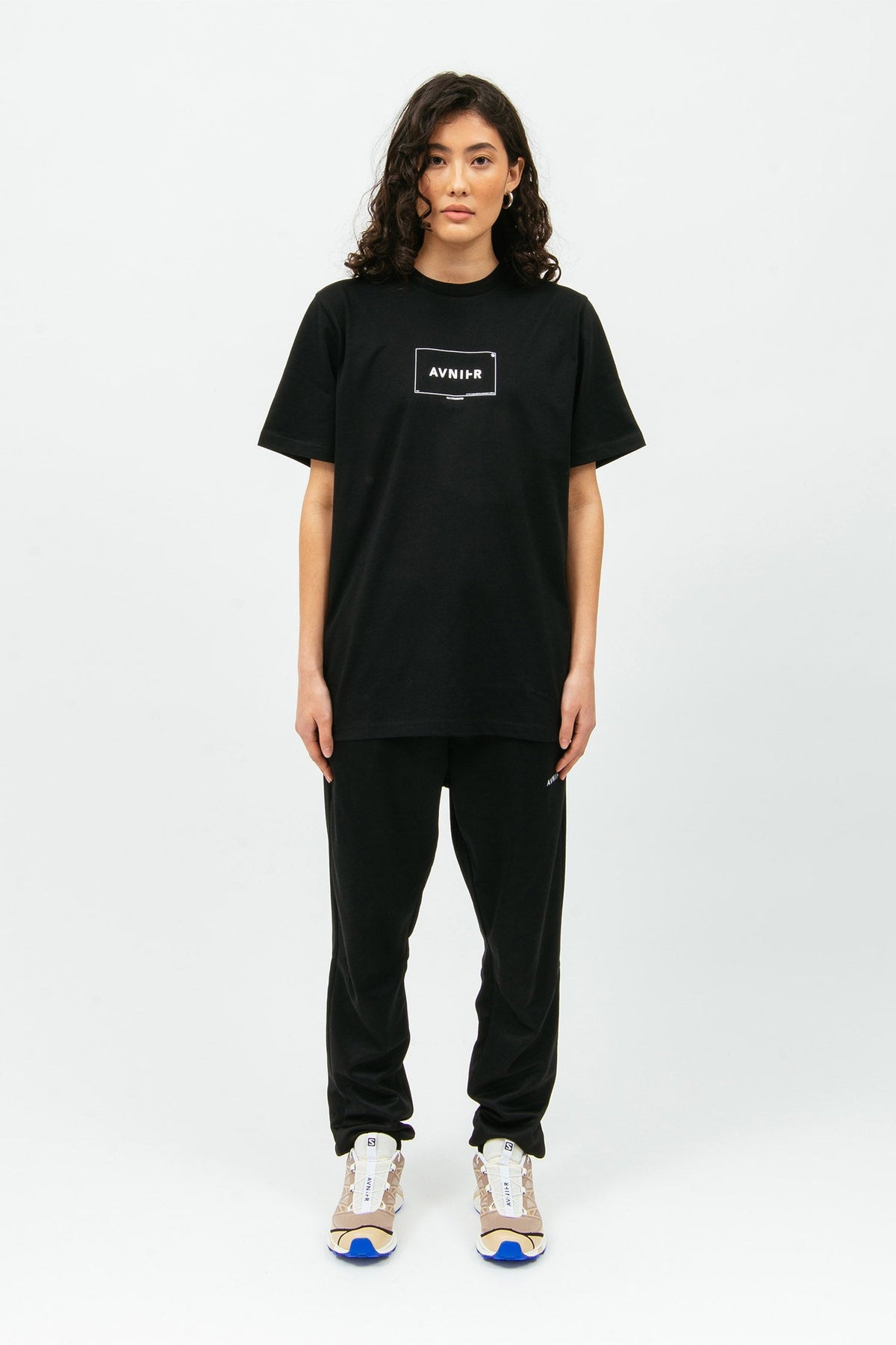 SOURCE ASPECT  T-shirt noir en coton bio