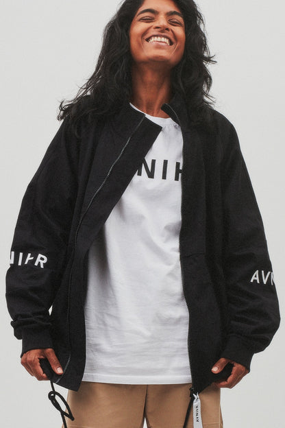 LIVE  Veste noire en coton OLD WEBSITE