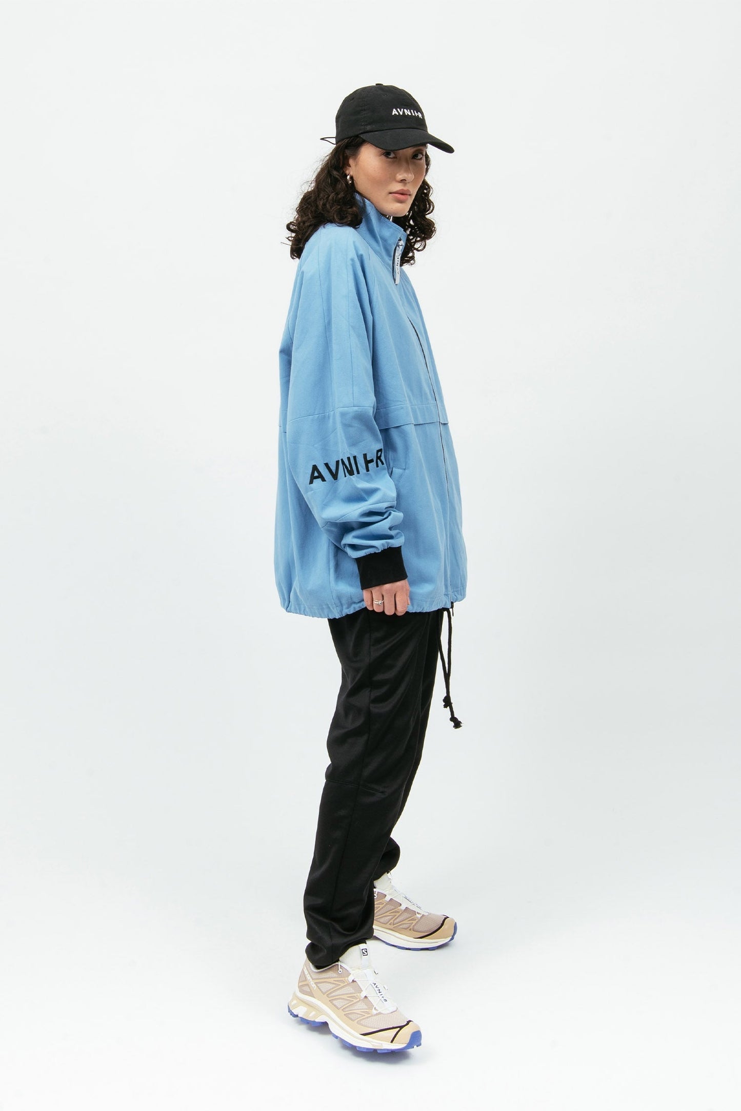 LIVE  Veste bleu cyan en coton bio