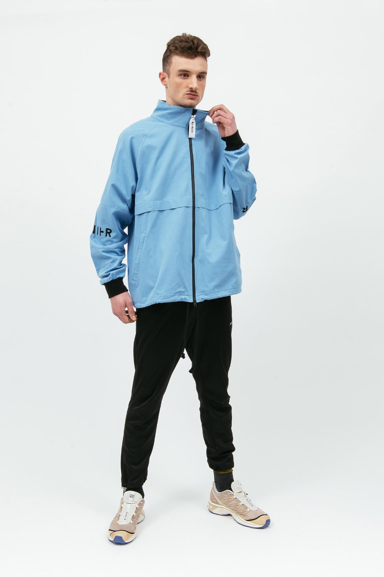 LIVE - Veste bleu cyan en coton bio