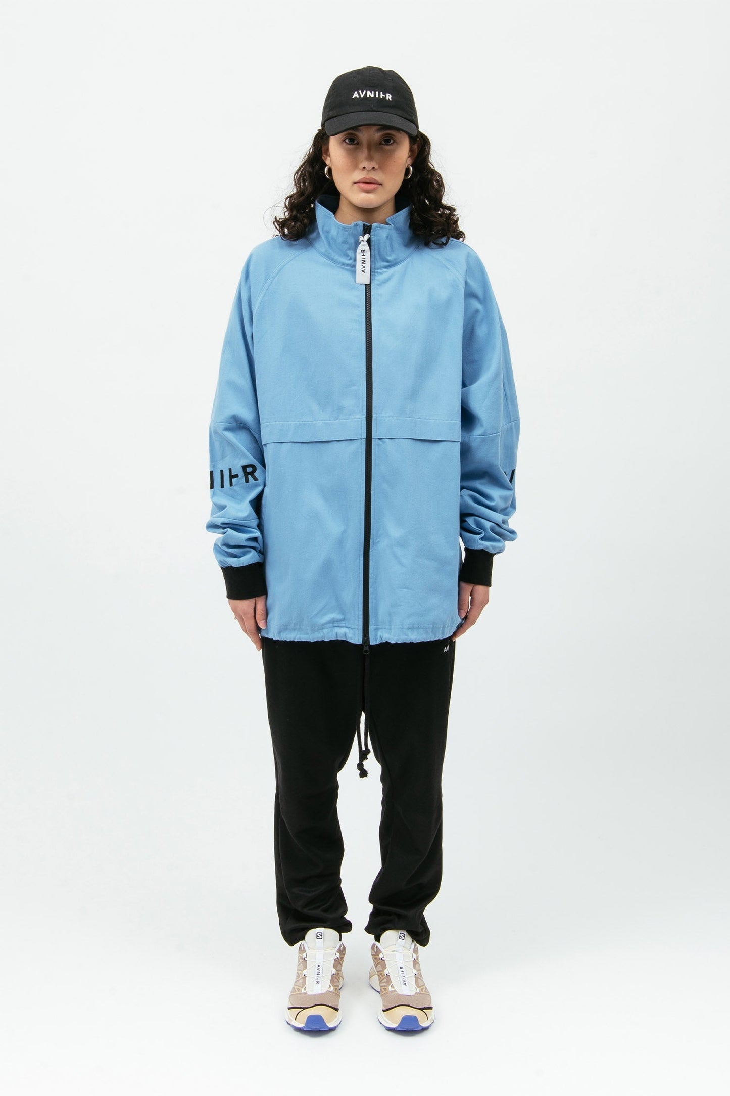 LIVE  Veste bleu cyan en coton bio