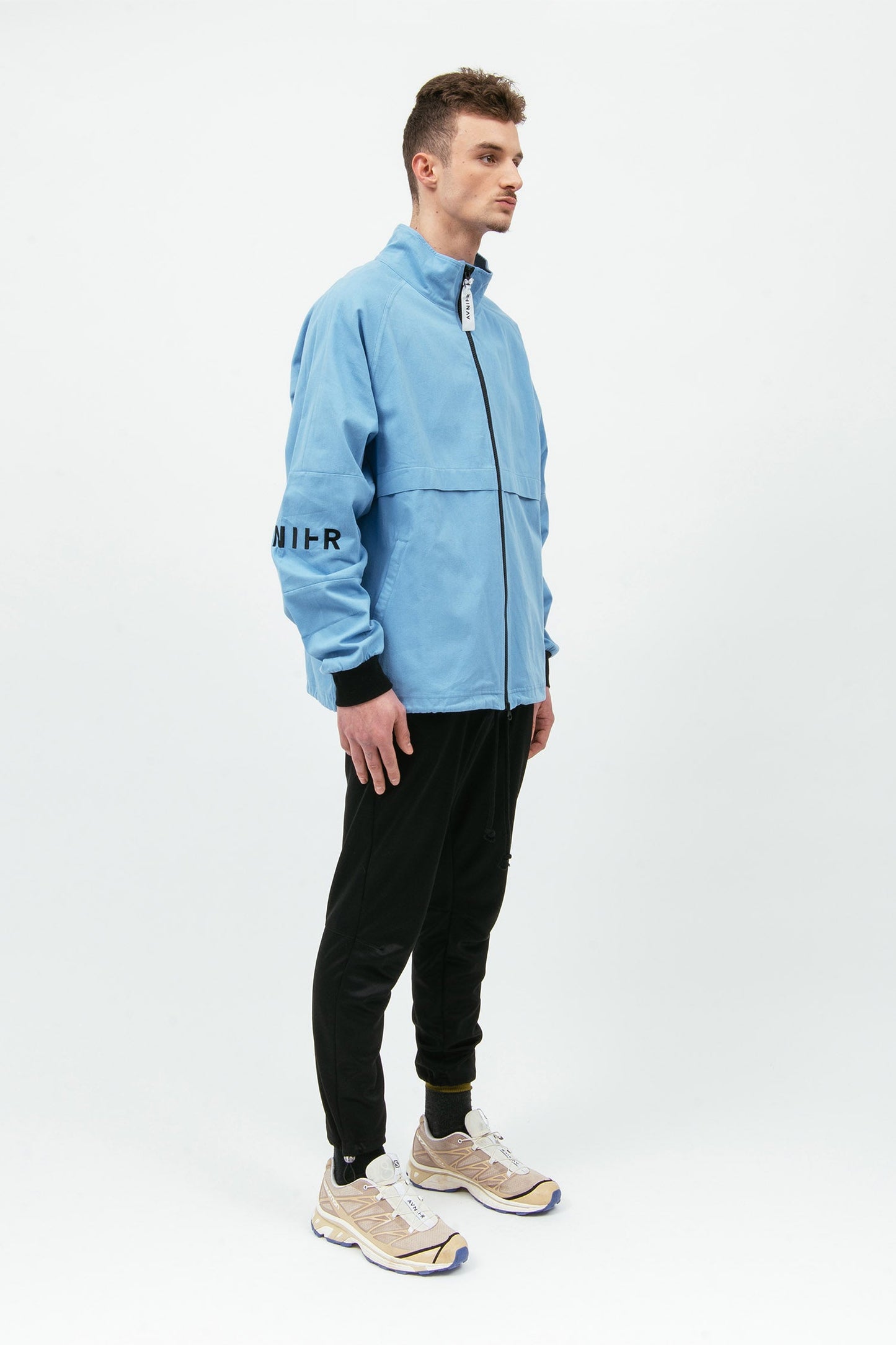 LIVE - Veste bleu cyan en coton bio