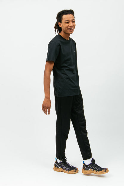 SOURCE VERTICAL  T-shirt noir en coton bio OLD WEBSITE