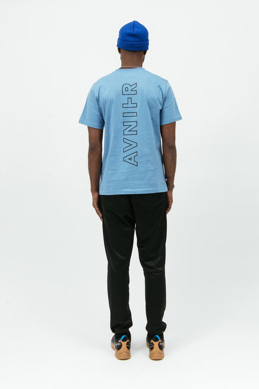 SOURCE VERTICAL - T-shirt bleu cyan en coton bio