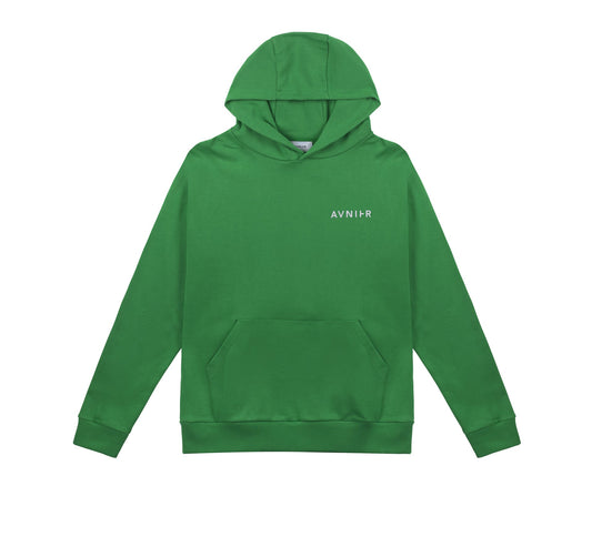 Vertical Back Fern Green Hoodie