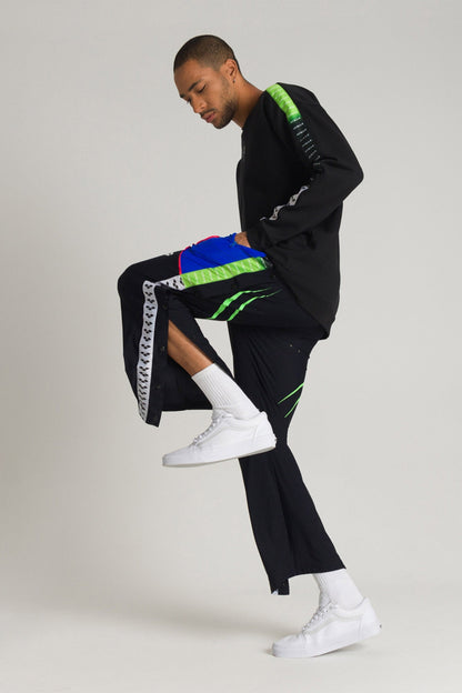 AVNIER x ARENA  Crewneck noir en coton recyclé