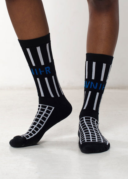 Black grille socks side