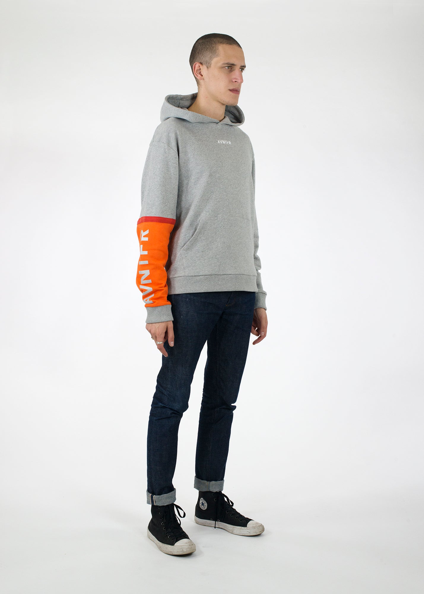 Reflective classic hoodie - side