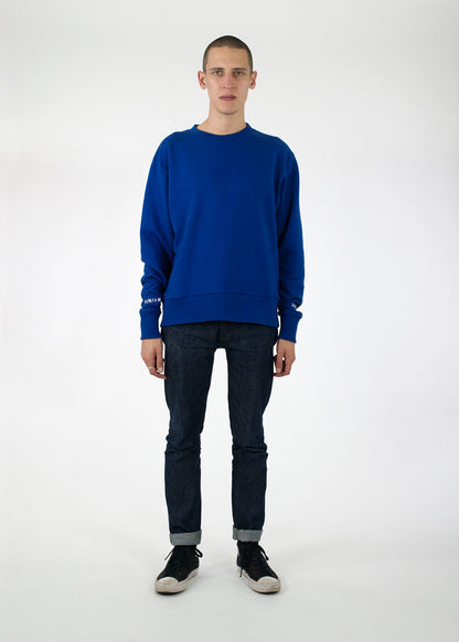 90 navy crewneck - front