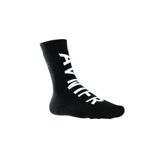 Black full logo socks