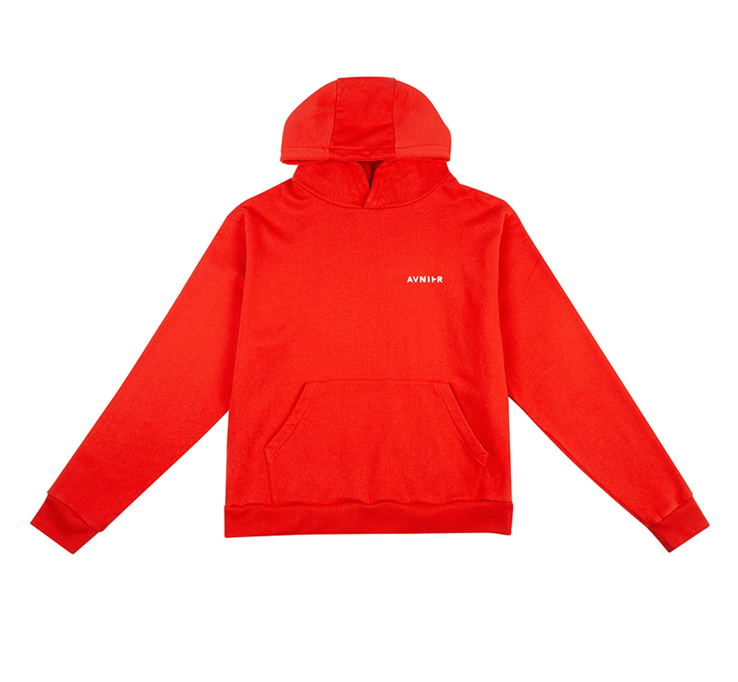 Red full vertical hoodie