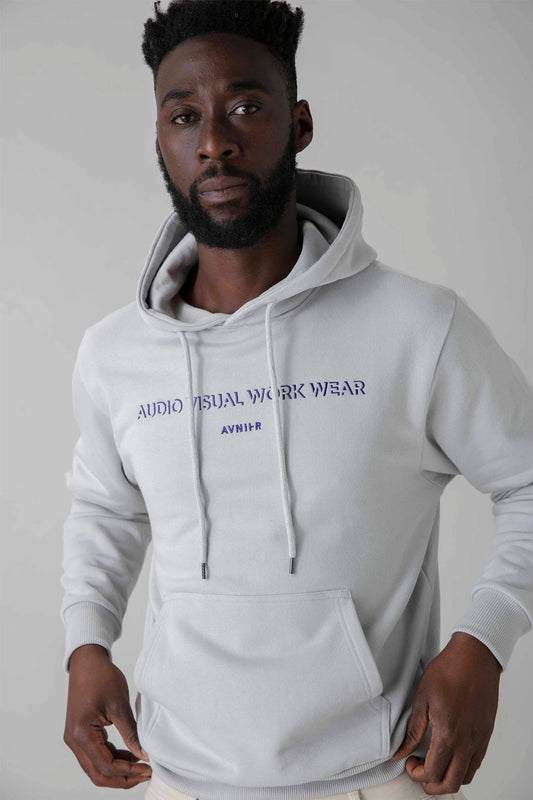 AVNIER - ONSET AVWW - Hoodie gris pastel en coton bio