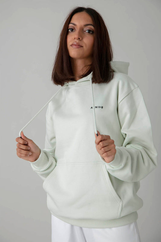 AVNIER _ ONSET - Hoodie vert pastel en coton bio