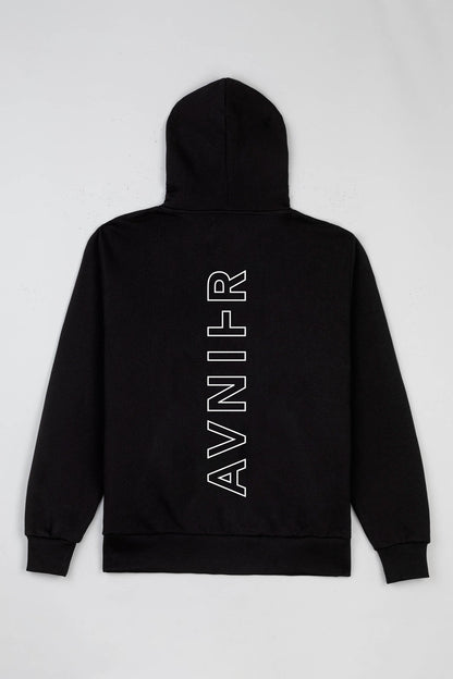 AVNIER - ONSET VERTICAL - Hoodie noir en coton bio