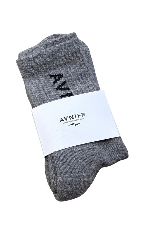 Socks Step Grey Vertical Merinos