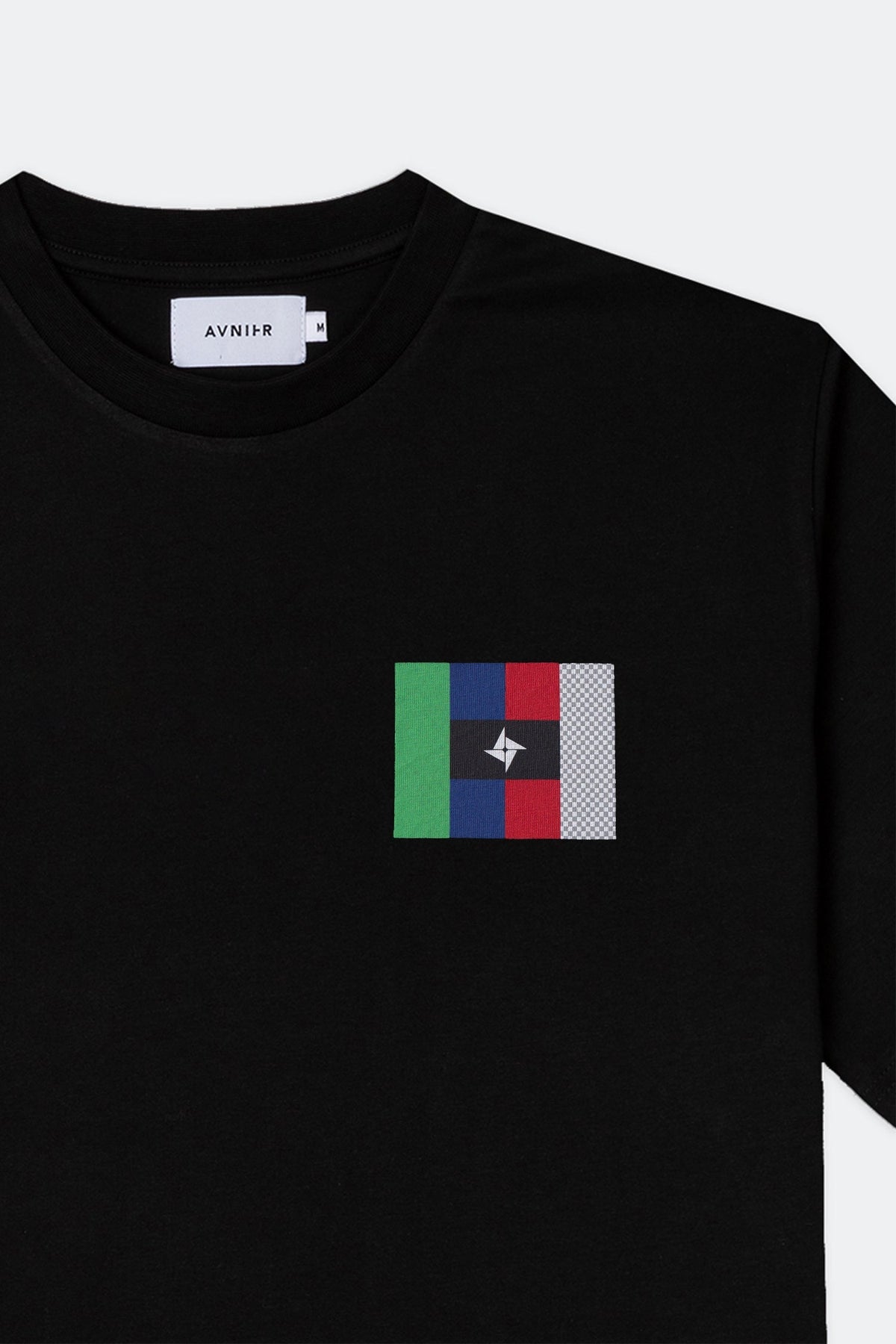 AVNIER x CIVILISATION CREW - T-shirt noir en coton bio OLD WEBSITE