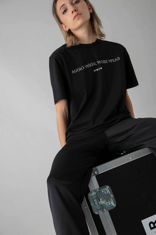 AVNIER - SOURCE AVWW - T-shirt noir en coton bio
