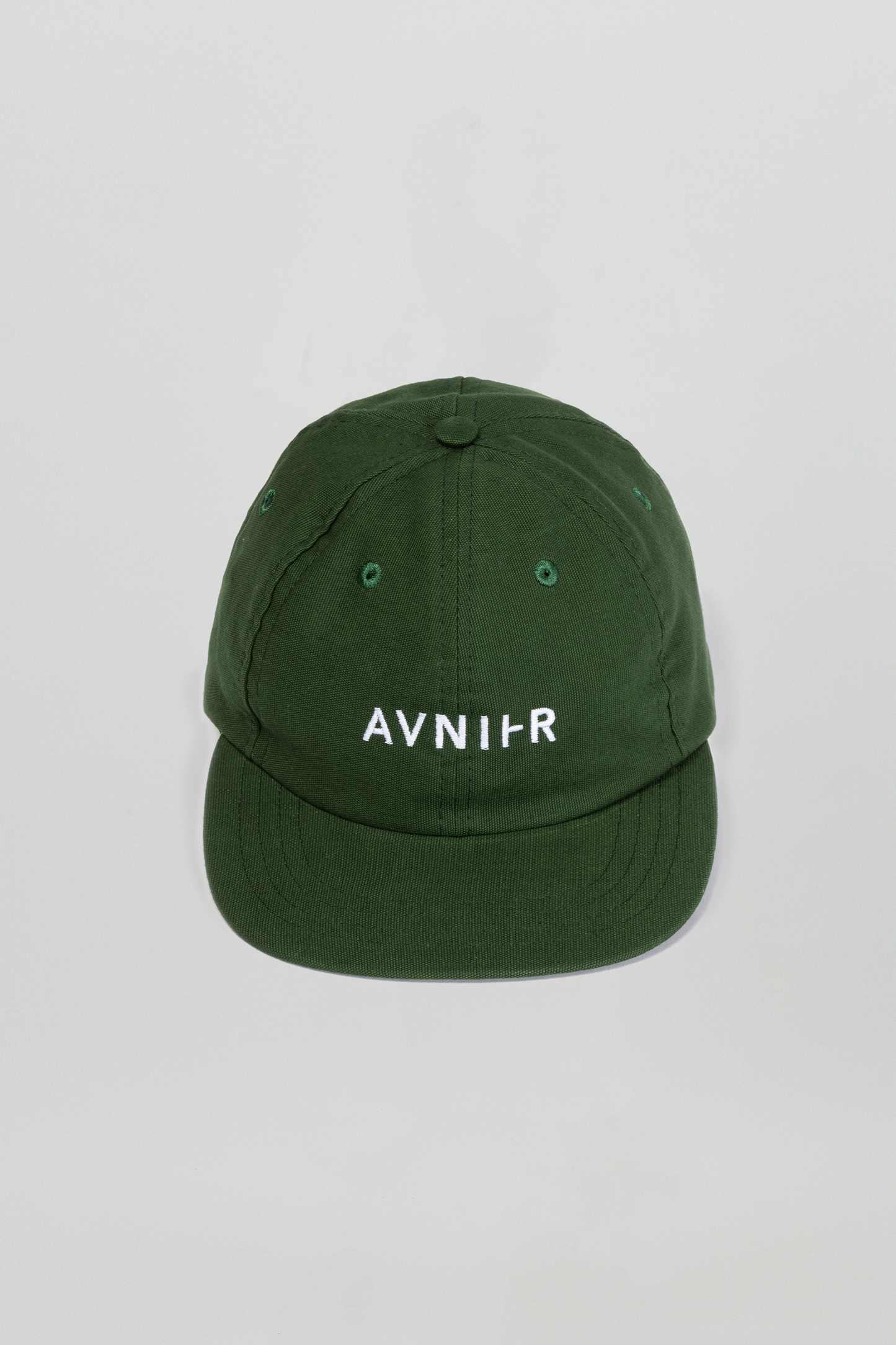 AVNIER Horizontal Organic 6 Panel Cap Dark green forest ALPHA FW20