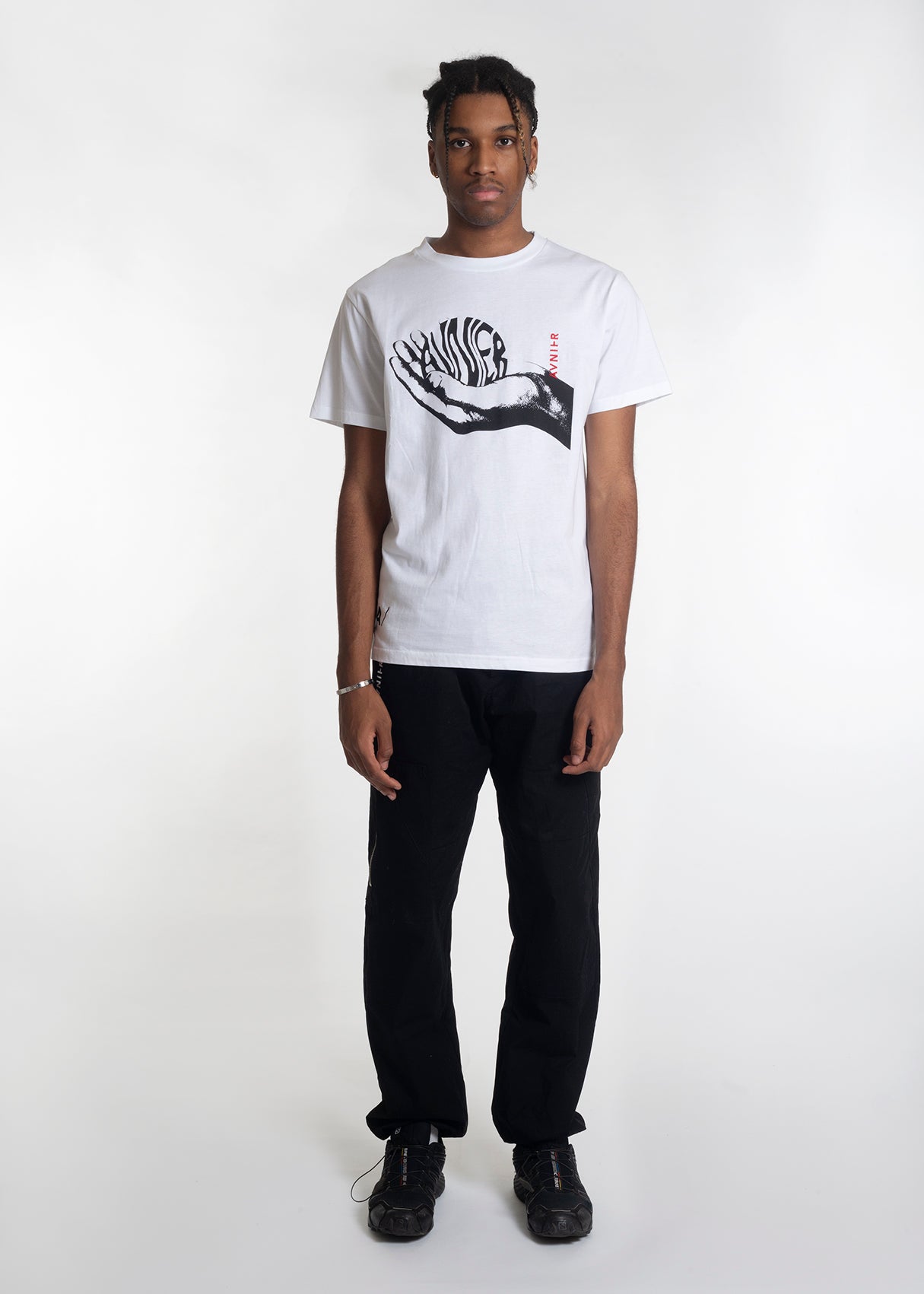 Wave Hand White Tee