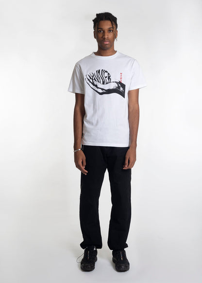 Wave Hand White Tee