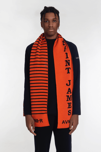 Avnier x Saint James Echarpe Cullyham Orange Fluo