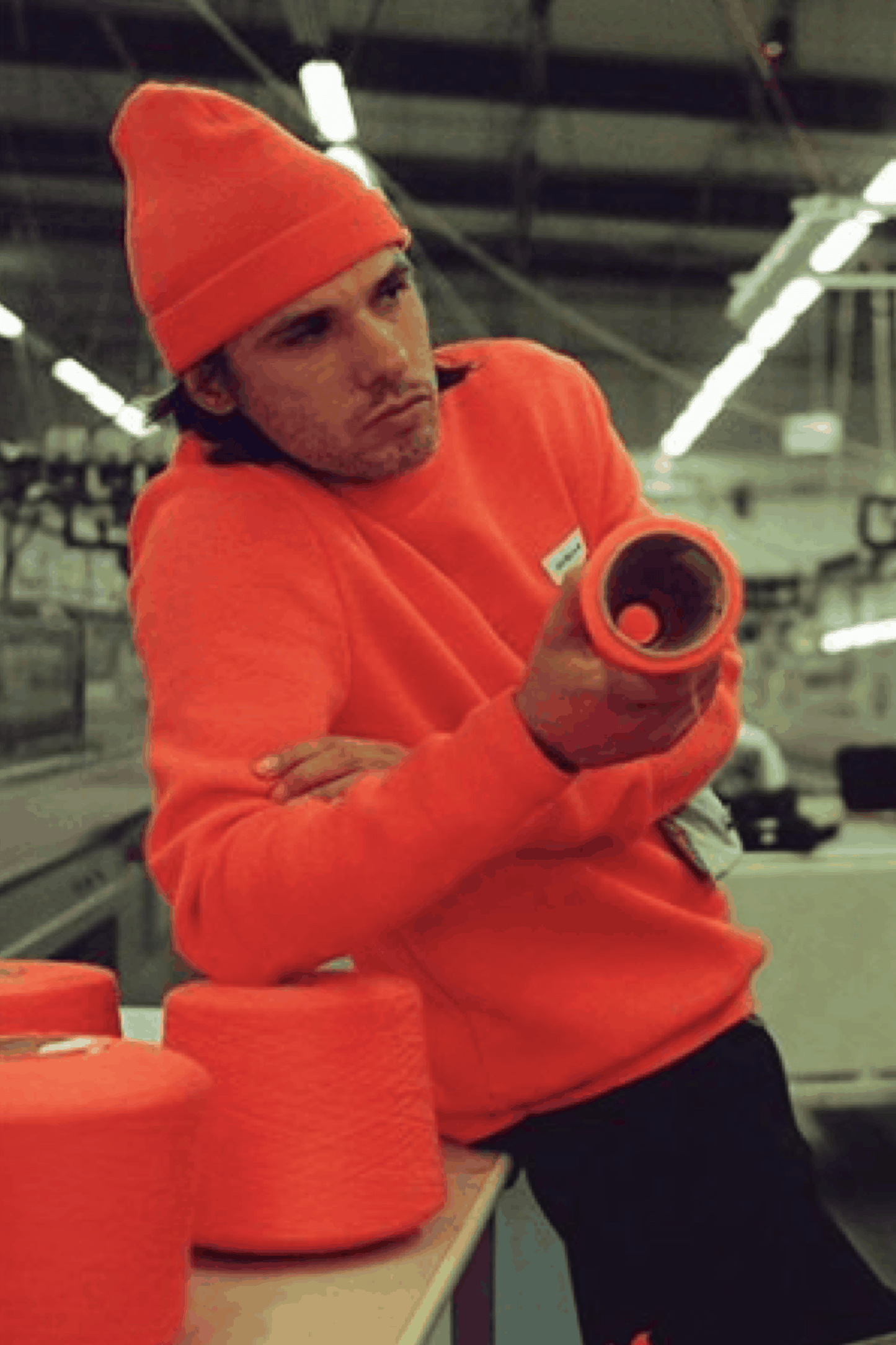 Avnier x Saint James - Bonnet Laucaen Orange Fluo