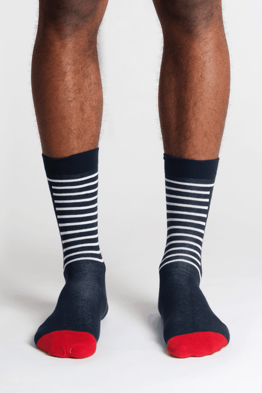 Avnier x Saint James Chaussettes Morges-Saint Clair Marine