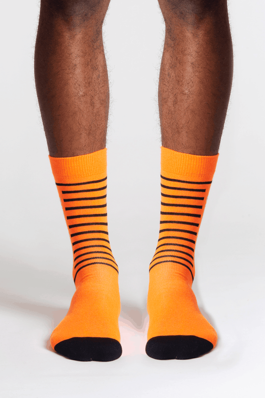 Avnier x Saint James Chaussettes Morges-Saint-Clair Orange Fluo