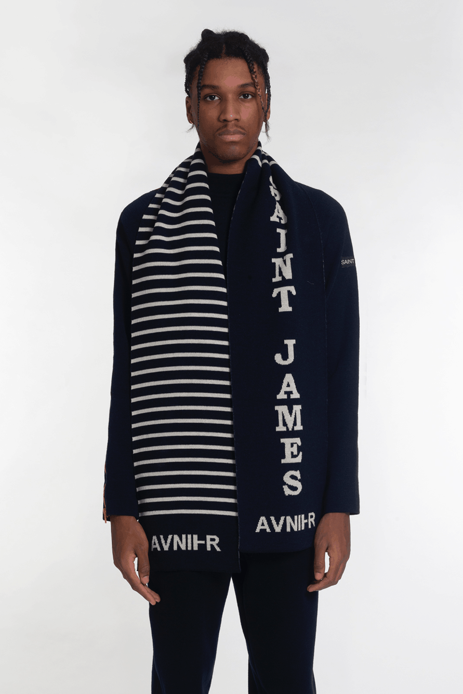 Avnier x Saint James Echarpe Cullyham Navy