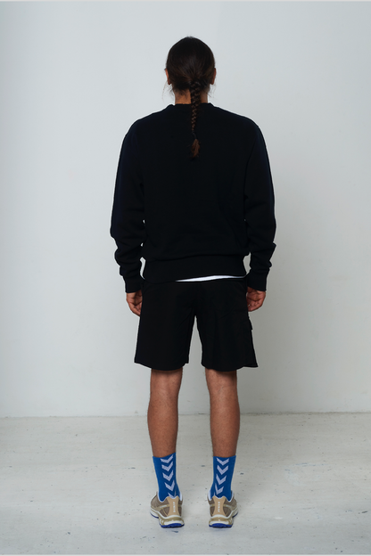 Avnier - Basic Black Crewneck - american fleece