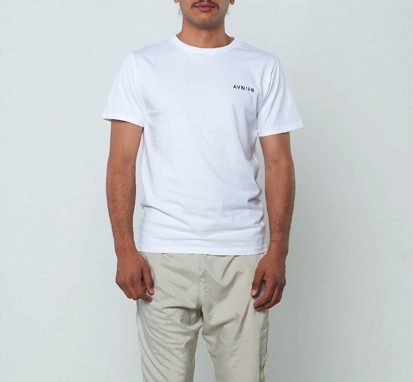 Vertical Back White Tee